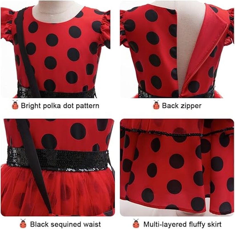 Girls Cosplay Costume Polka Do - Kids Face Mask 评论和价格