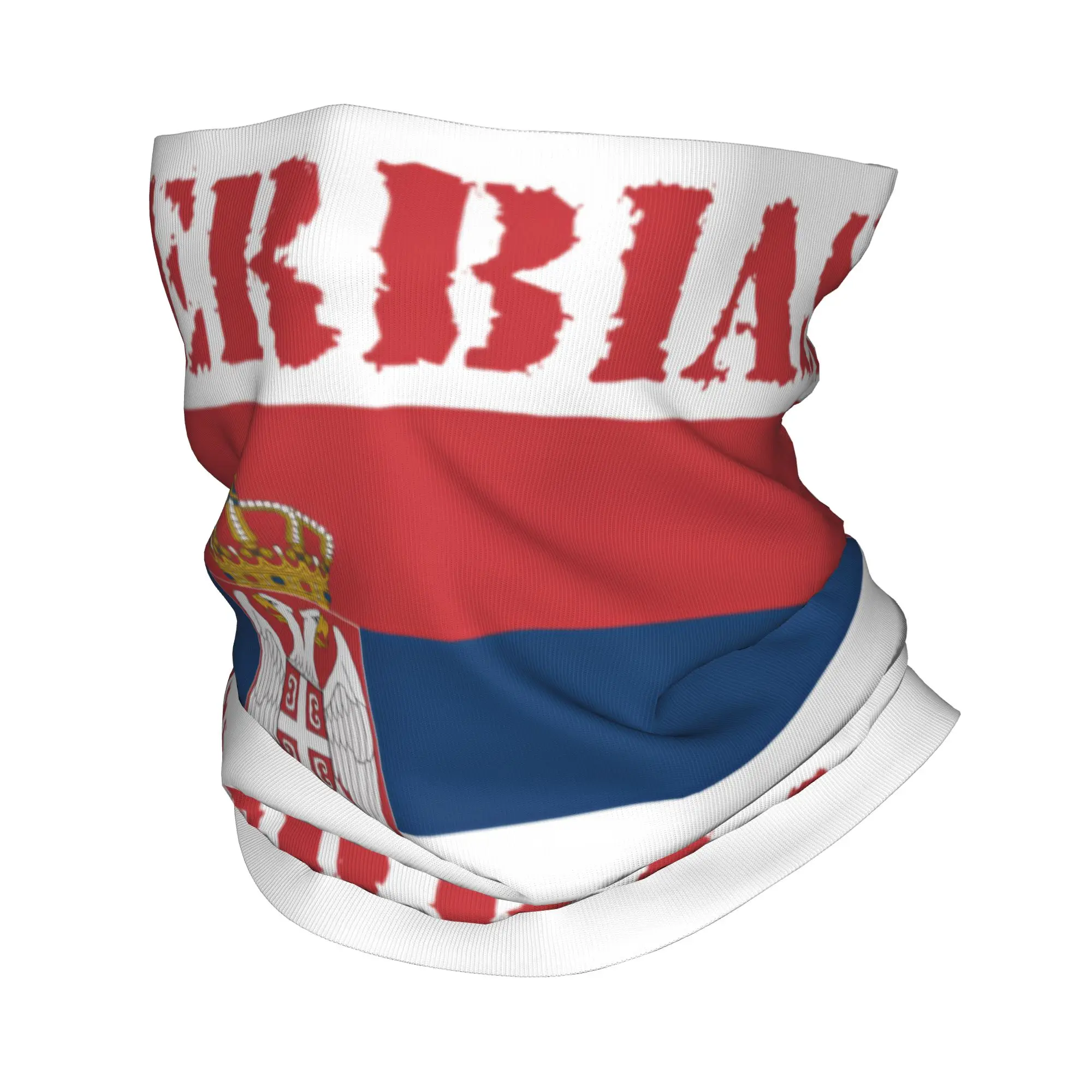 New Serbia Flag Bandana Neck G - Neck Gaiter Face Cover 评论和价格
