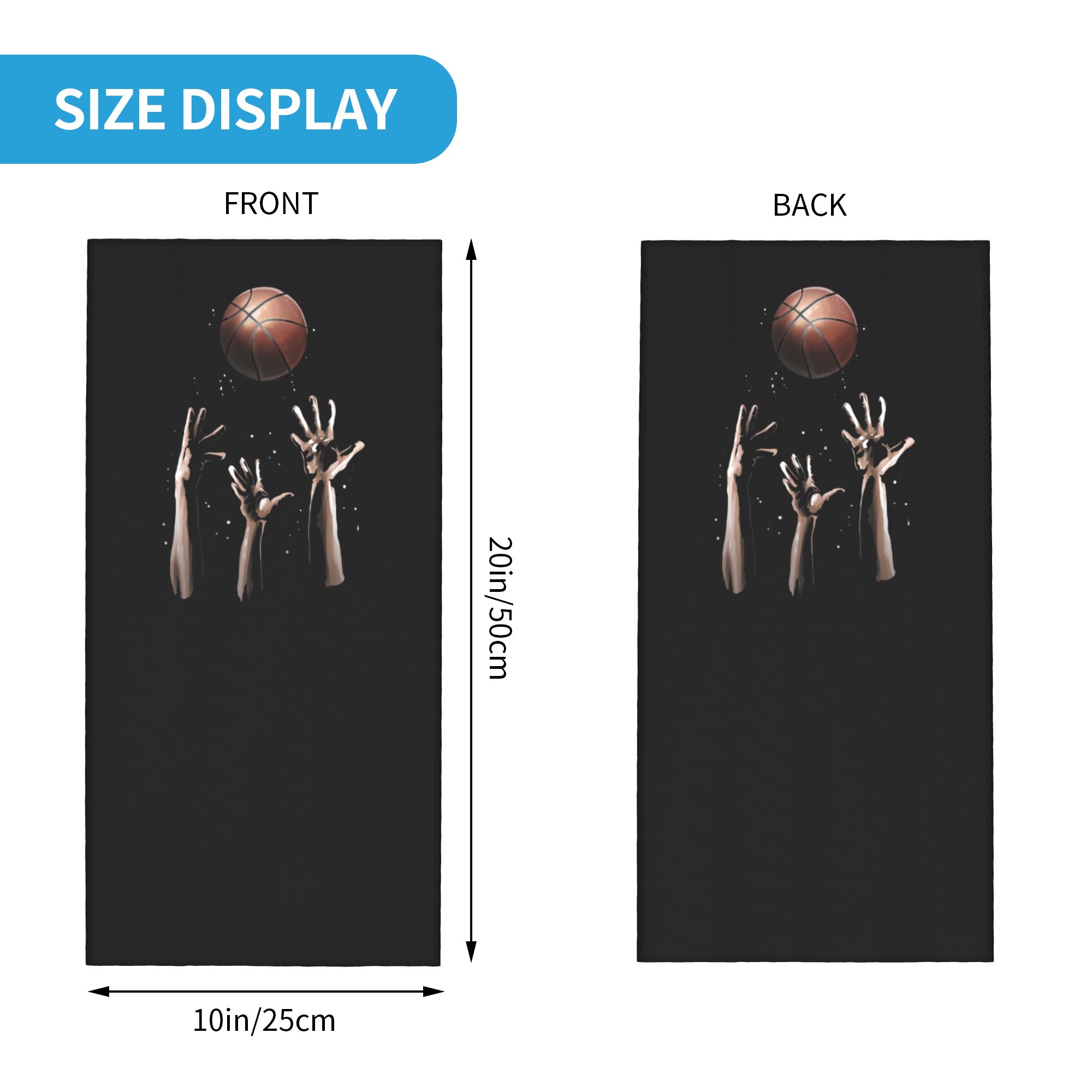 Custom Basketball Jump Bandana - Neck Gaiter Face Cover 评论和价格
