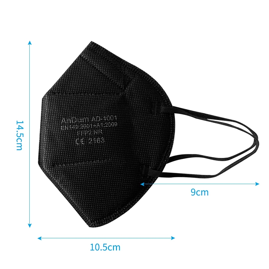 5PCS FFP2 Mask CE Approved Fil - Respirator Half Face 评论和价格